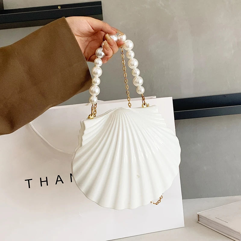 Winter Women Shoulder Shell Crossbody Bag Acrylic Vintage Totes Shopping Bag