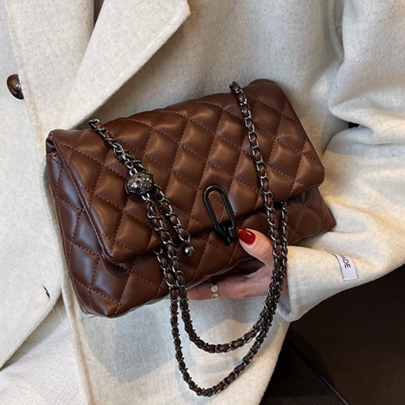 Winter Women Handbags PU Leather Shoulder Crossbody Bags Shopping Bag