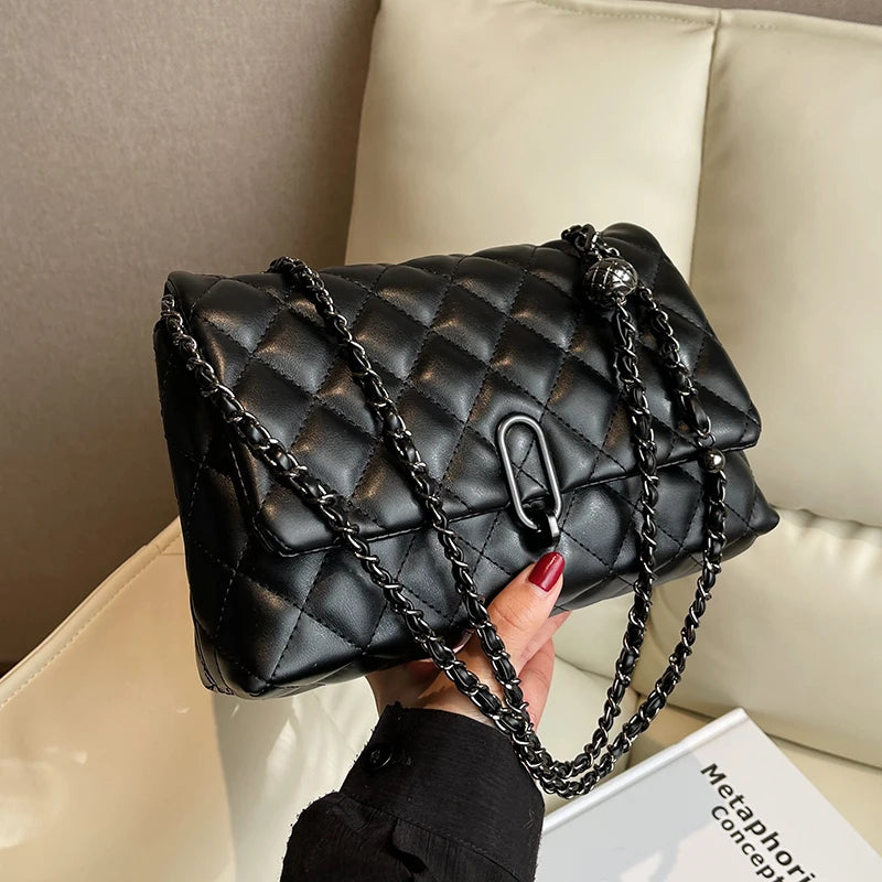 Winter Women Handbags PU Leather Shoulder Crossbody Bags Shopping Bag
