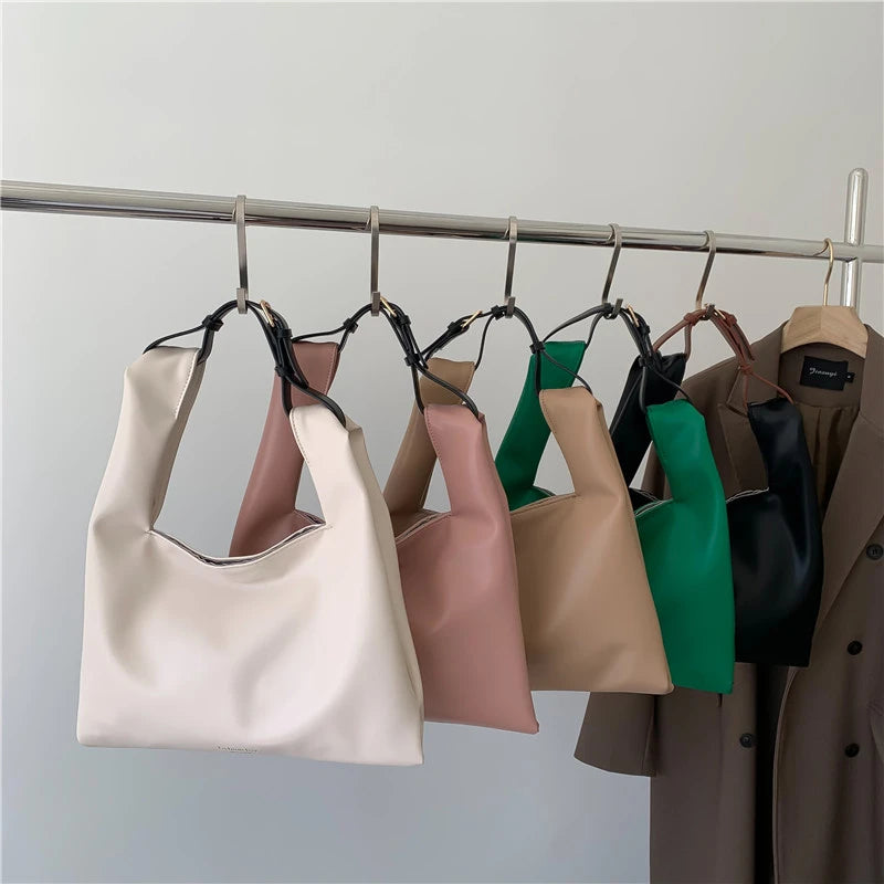 Winter Women Handbag Vintage PU Leather Shoulder Tote Shopping Bag Bolso