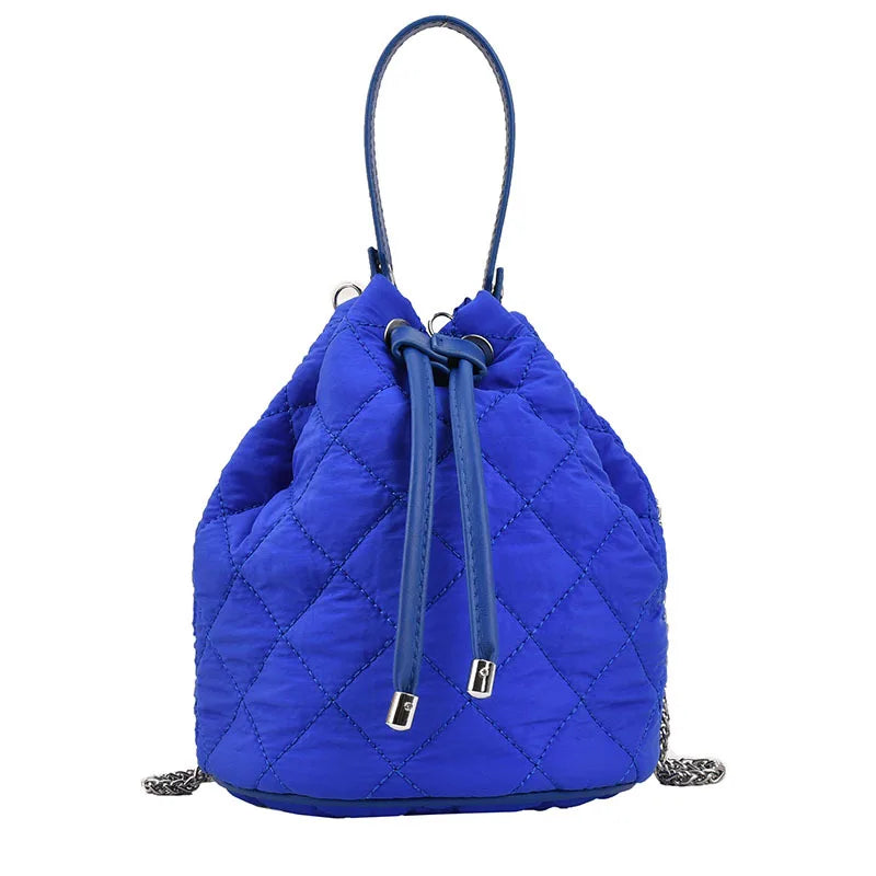 Winter Vintage Soft Cotton Shoulder Bucket Crossbody Bag