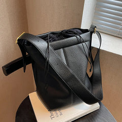 Winter Women PU Leather Shoulder Handbag Vintage Soft Surface Sac A Main