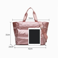 Winter Large Capacity Shoulder Bag Waterproof Nylon Bags Space Pad Cotton