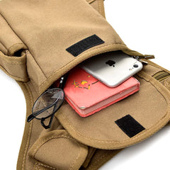 Canvas Drop Waist Bags Leg Pack Bag Women Belt Money Belt for Work