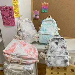 Women Backpack Nylon Schoolbags Teenager Laptop College Bookbag