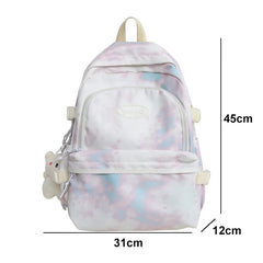 Women Backpack Nylon Schoolbags Teenager Laptop College Bookbag