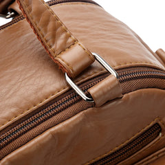 Women Backpack Pu Leather Daypack Backpacks Female Mochila