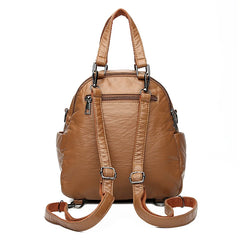 Women Backpack Pu Leather Daypack Backpacks Female Mochila
