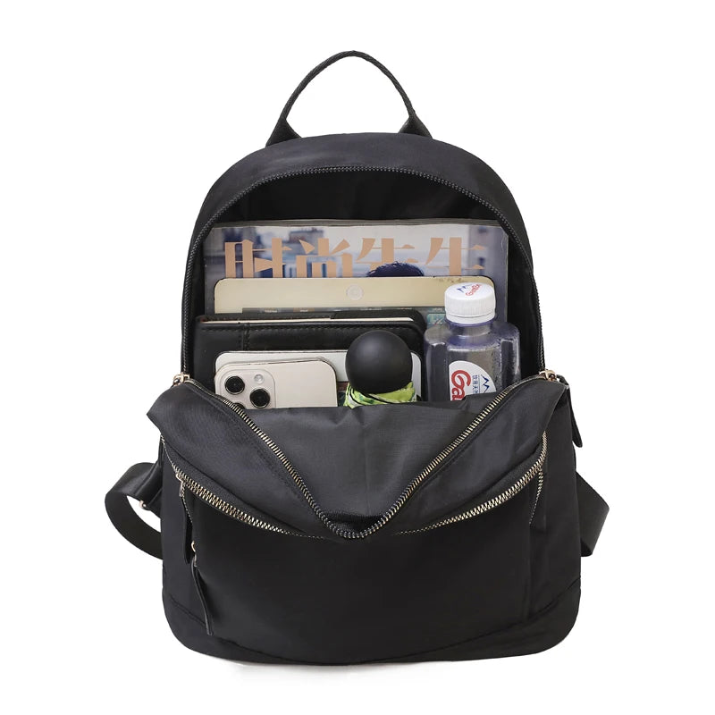 Women Backpack School Bags For Teenager Girls Nylon Bagpack Ladies Mochila