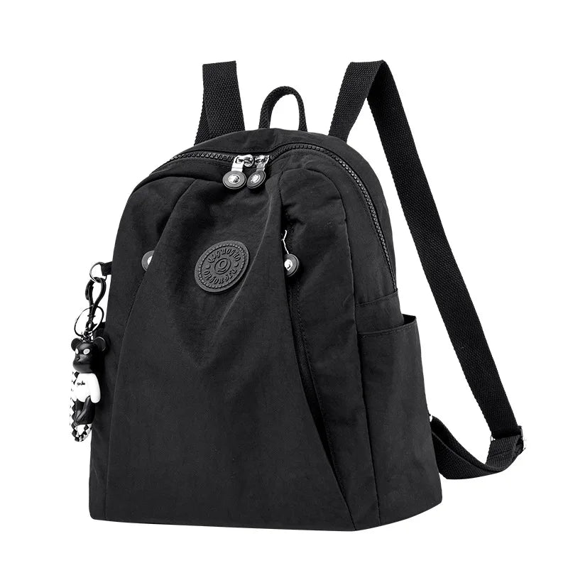 Women Backpack with Pendant Casual Travel Bagpack for Teenage Girl