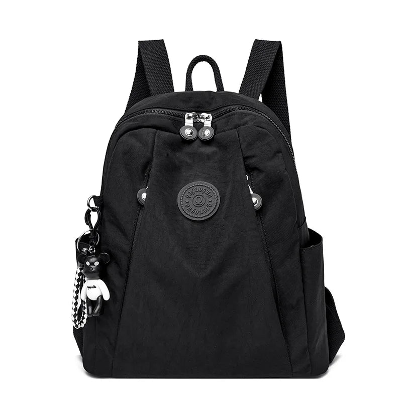 Women Backpack with Pendant Casual Travel Bagpack for Teenage Girl