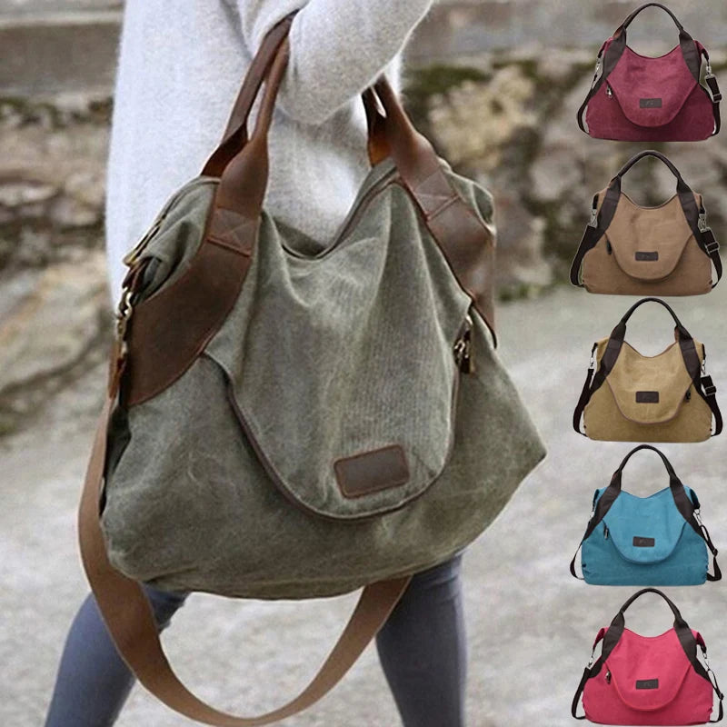 Women Casual Tote Handbag Female Shoulder Bag Canvas Crossbody Lady's Hand Bags