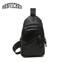 Soft PU Leather Mini Chest Bag Single Shoulder Bag Unisex High Travel Bag Q0001