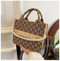 Flower Butterfly Printed PU Leather Shoulder Bag Retro Crossbody Bag