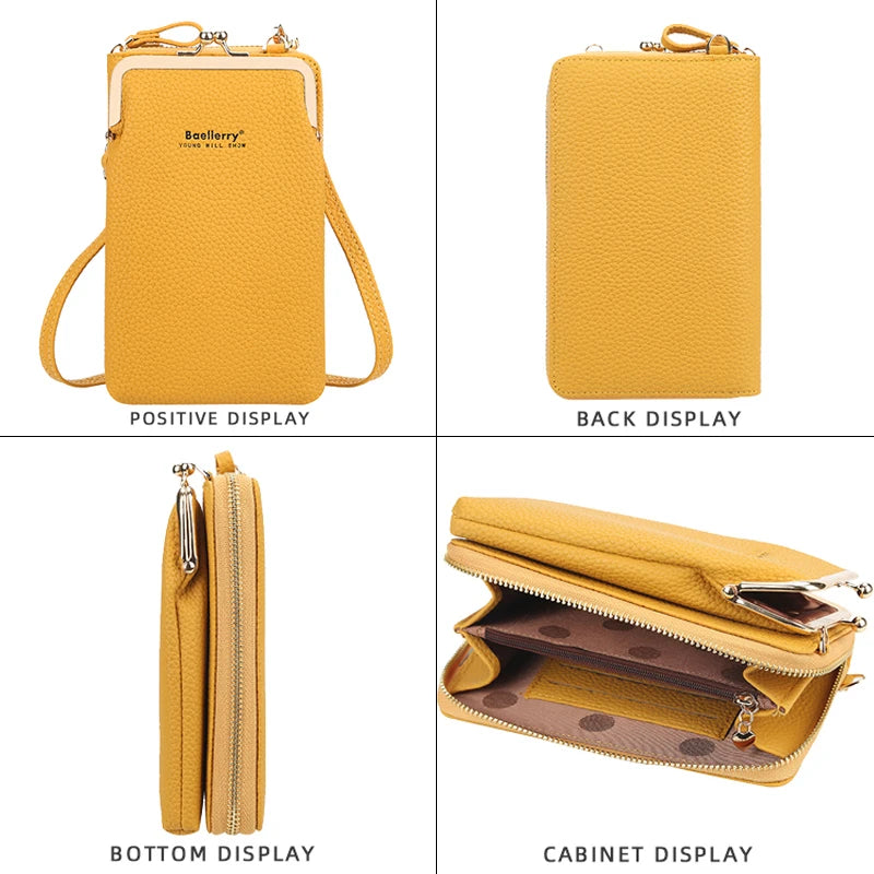 Women Cross Body Shoulder Bag Leather Phone Wallet Purse Small Handbag