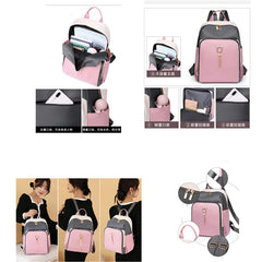 Waterproof Tassel Oxford Women Backpack Big Capacity Travel Bag
