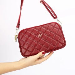 Women Leather Shoulder Bags Diamond Lattice Clutches Ladies Handbag