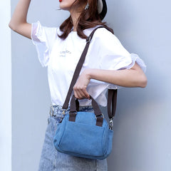 Canvas Small Shoulder Bag Women Crossbody Totes Messenger Bag