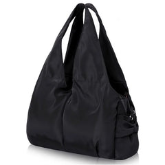 Women Large Nylon Shoulder Bag Waterproof Tote Famous Purple Handbag