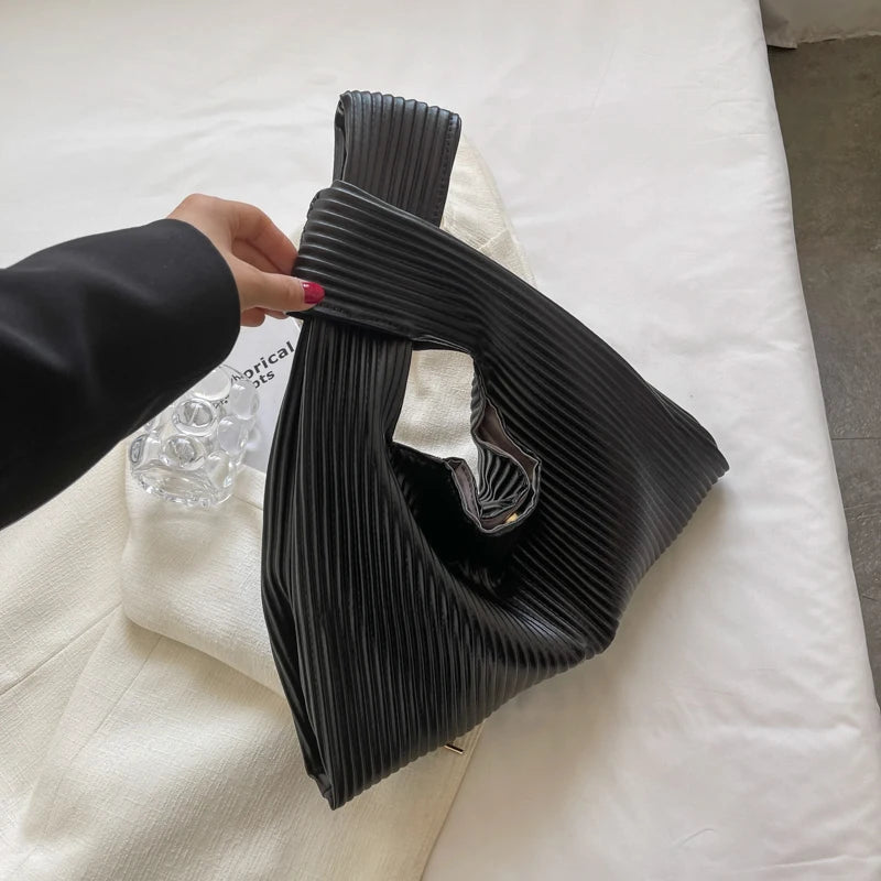 Striped Large Capacity Women's Tote Bag for Autumn Casual Shopping