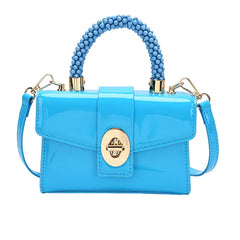 Women High Shoulder Bag Crossbody Bag Patent Leather Purse Tote Pack Bolsa