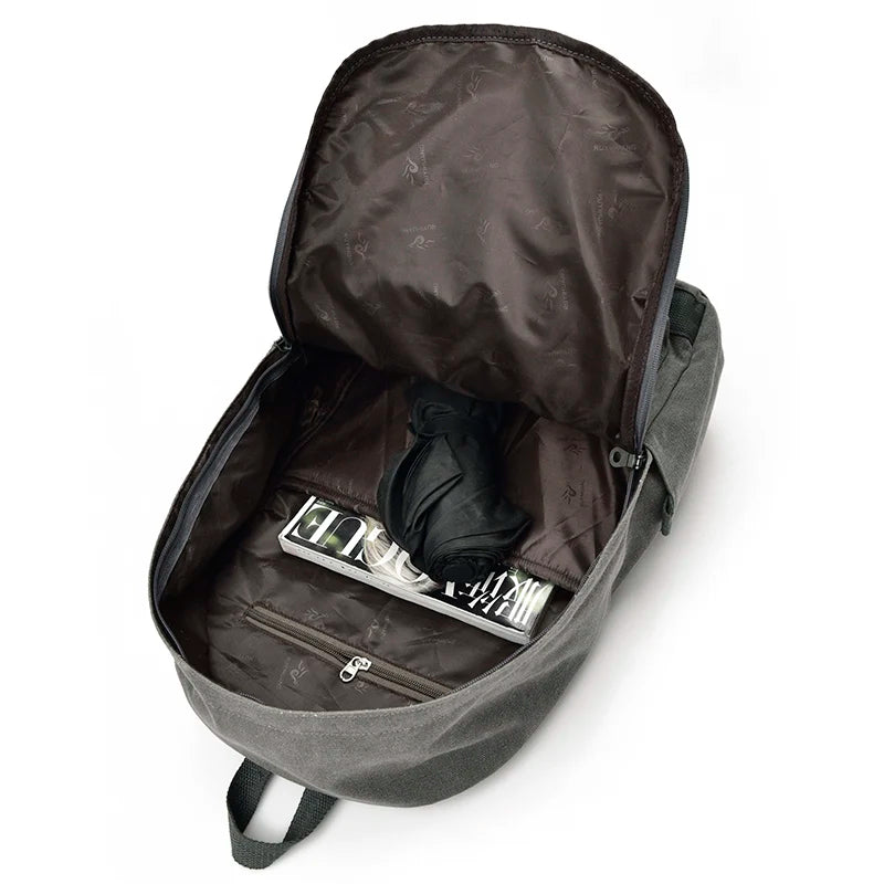 Canvas Backpacks Large Capacity School Bags For Teenager Boys Girls