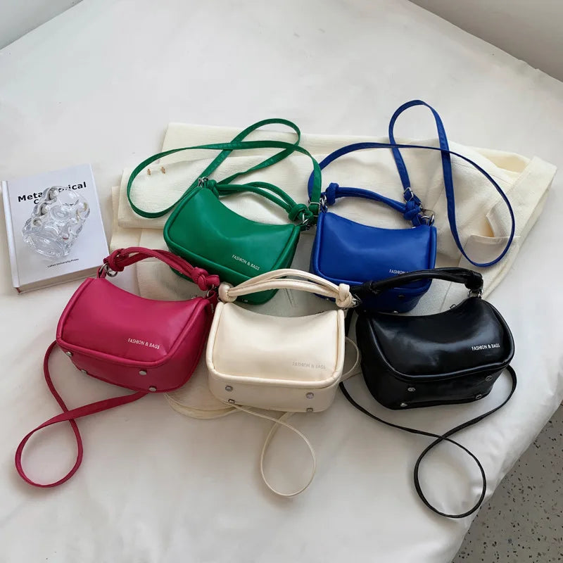 Women Messenger Bags PU Leather Handbag Shoulder Bag Crossbody Handbags Pink