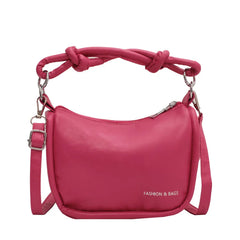Women Messenger Bags PU Leather Handbag Shoulder Bag Crossbody Handbags Pink
