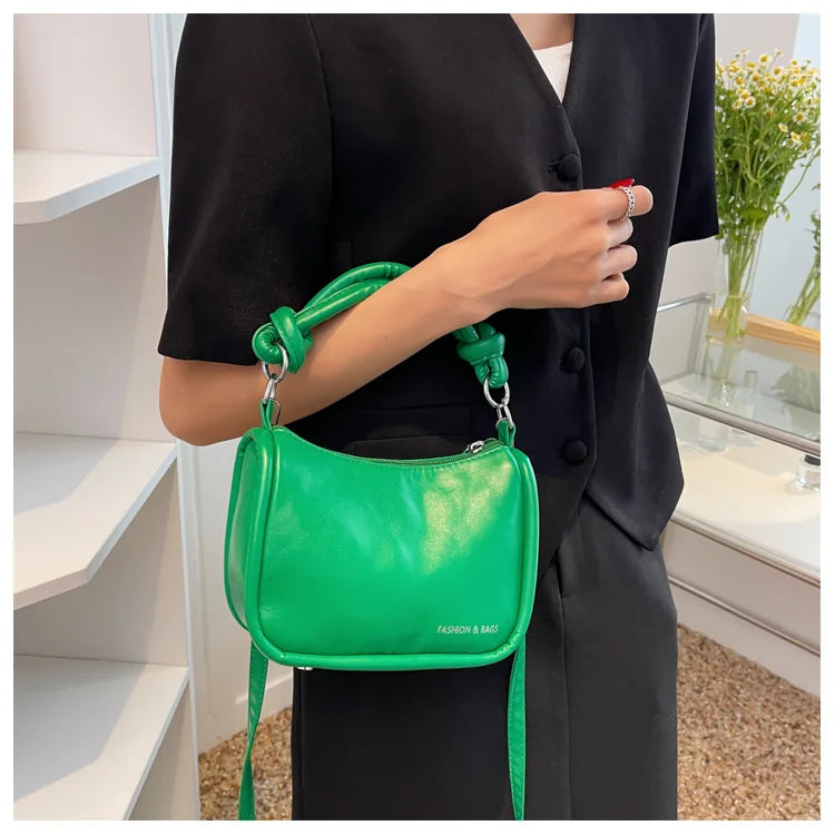 Women Messenger Bags PU Leather Handbag Shoulder Bag Crossbody Handbags Pink