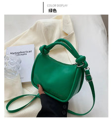 Women Messenger Bags PU Leather Handbag Shoulder Bag Crossbody Handbags Pink