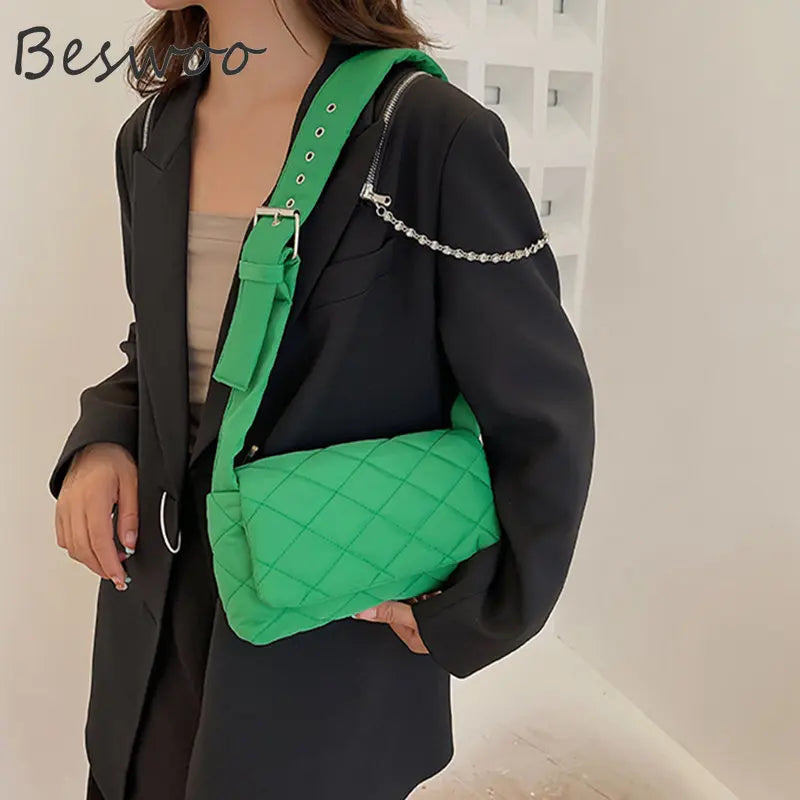 Nylon Casual Shoulder Bag Autumn Winter Crossbody Handbag