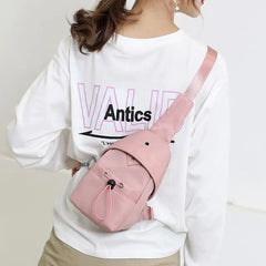 Women Nylon Chest Bag Fanny Pack Travel Small Bag KL834