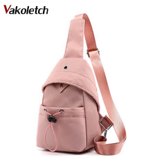 Women Nylon Chest Bag Fanny Pack Travel Small Bag KL834
