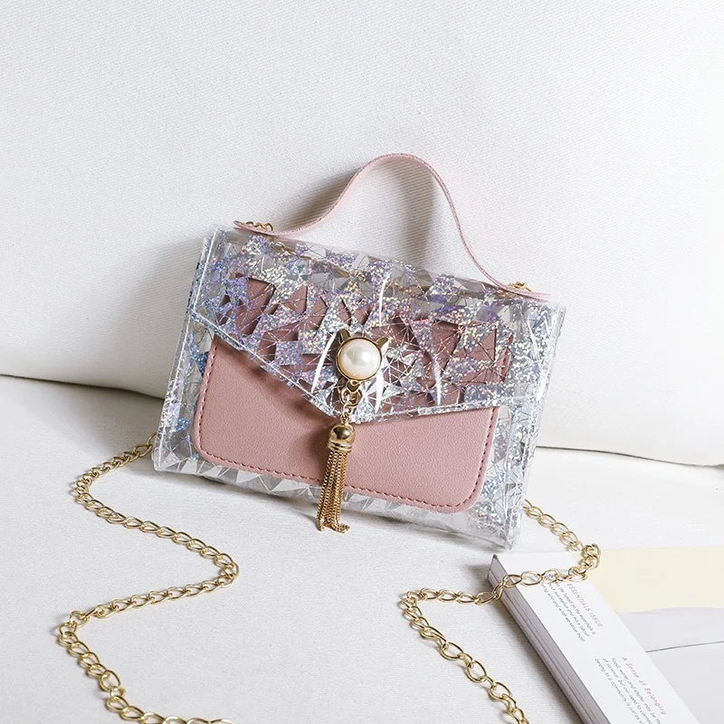 Women PVC Shoulder Bags High Ladies Small Messenger Bags Female Purses