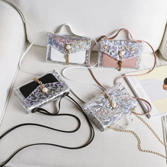 Women PVC Shoulder Bags High Ladies Small Messenger Bags Female Purses