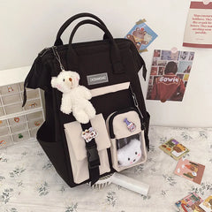 Purple Backpack For Teenage Girls Waterproof School Bags Ladies Casual Travel
