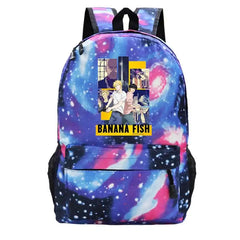 Women School Backpack Banana Fish Bagpack Female Anti Theft Rucksack