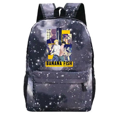 Women School Backpack Banana Fish Bagpack Female Anti Theft Rucksack
