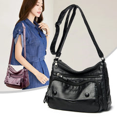 Leather Shoulder Bag Women's Crossbody Handbag