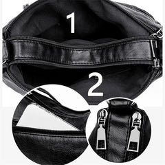 Leather Shoulder Bag for Women Crossbody Handbag