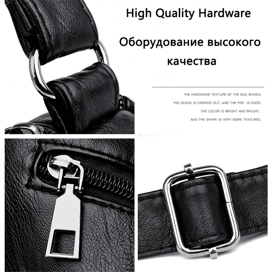 Leather Shoulder Bag for Women Crossbody Handbag