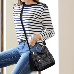Leather Women Shoulder Bag Crossbody Handbag for Ladies