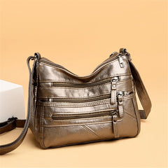 Leather Shoulder Bag for Women Crossbody Handbag