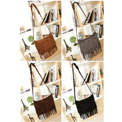 Women Shoulder Crossbody Bag Tassel Solid For Mobile Phone Money Keys