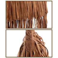 Women Shoulder Crossbody Bag Tassel Solid For Mobile Phone Money Keys