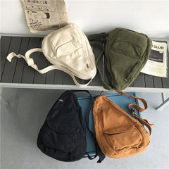 Canvas Crossbody Crossbody Solid Chest Bag