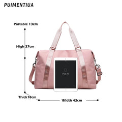 Large Capacity Women Travel Bag Tote Luggage Waterproof Handbags