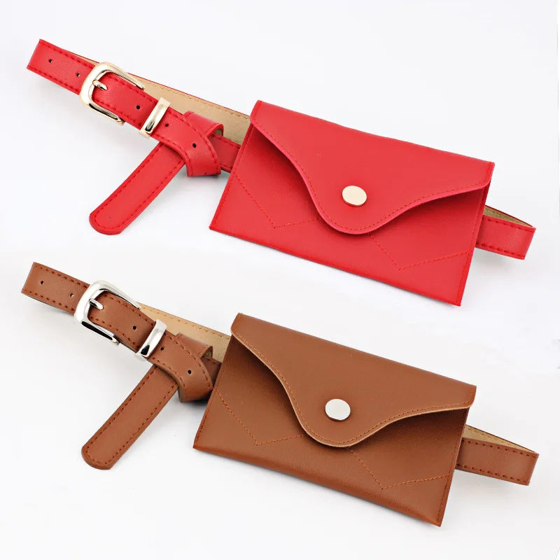 Leather Waist Belt Bag for Women, Girl Fanny Pack