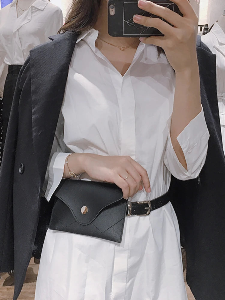 Leather Waist Belt Bag for Women, Girl Fanny Pack