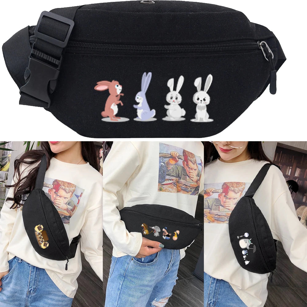 Waist Bag for Women Men Sports Travel Phone Crossbody Tote Girl Handbags